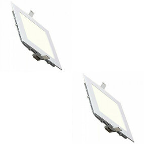 LED Downlight Slim 2 Pack - Inbouw Vierkant 18W LED lamp LED Downlight Slim 2 Pack - Inbouw Vierkant 18W LED lamp