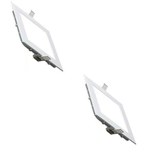 LED Downlight Slim 2 Pack - Inbouw 18W Koud Wit 6000K LED Downlight Slim 2 Pack - Inbouw 18W Koud Wit 6000K
