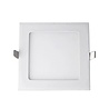 HLW LED LED Downlight Slim 2 Pack - Recessed Square 6W Warm White 2700K Matt White