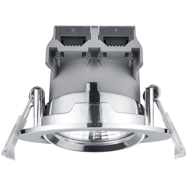 HLW LED Dimbare Inbouw LED Downlight 5W - Warm Wit 2700K-3000K, Ø80mm, Mat Chroom HLW LED Dimbare Inbouw LED Downlight 5W - Warm Wit 2700K-3000K, Ø80mm, Mat Chroom