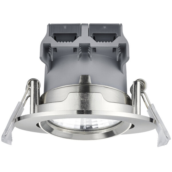 HLW LED Dimbare Inbouw LED Spot 5W Warm Wit 2700K–3000K - Mat Nikkel Ø80mm HLW LED Dimbare Inbouw LED Spot 5W Warm Wit 2700K–3000K - Mat Nikkel Ø80mm