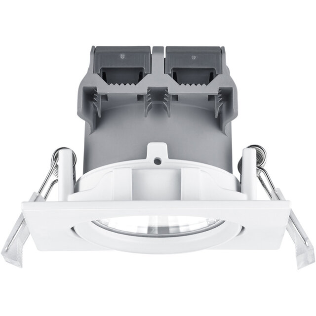 vierkante inbouw LED spot 5W dimbaar warm wit 3000K met 345 lumen lichtopbrengst