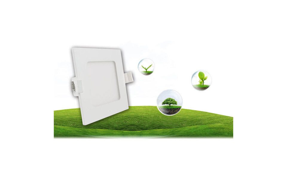 HLW LED LED Downlight Slim Pro 9W - Recessed LED Downlight Warm White 2700K–3000K Square HLW LED LED Downlight Slim Pro 9W - Recessed LED Downlight Warm White 2700K–3000K Square