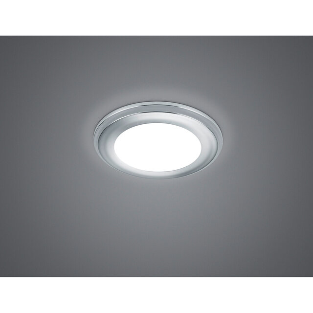 HLW LED LED Spot Inbouw LED Downlight 5W Warm Wit 2700K–3000K - Mat Chroom