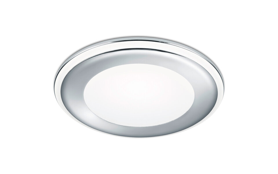 HLW LED LED Spot Recessed LED Downlight 10W Warm White 2700K–3000K Round Matte Chrome