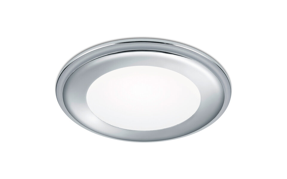 HLW LED LED Spot Recessed LED Downlight 10W Warm White 2700K–3000K Round Matte Chrome