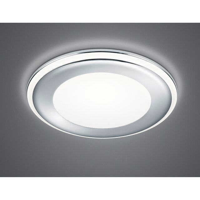 HLW LED LED Spot Recessed LED Downlight 10W Warm White 2700K–3000K Round Matte Chrome