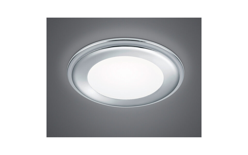 HLW LED LED Spot Recessed LED Downlight 10W Warm White 2700K–3000K Round Matte Chrome