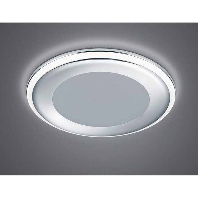 HLW LED LED Spot Recessed LED Downlight 10W Warm White 2700K–3000K Round Matte Chrome