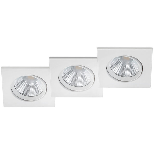 LED Spot 3 Pack - Inbouw LED Downlight 5W Dimbaar Warm Wit Binnenverlichting
