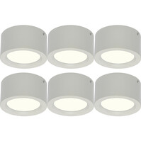 LED Downlight 6 Pack - Surface-Mounted LED Downlight 10W Natural White