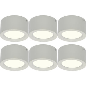 LED Downlight 6 Pack - Opbouw LED Downlight 10W Natuurlijk Wit LED Downlight 6 Pack - Opbouw LED Downlight 10W Natuurlijk Wit