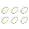 LED Downlight 6 Pack - Opbouw 18W Warm Wit 2700K–3000K LED Downlight 6 Pack - Opbouw 18W Warm Wit 2700K–3000K