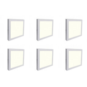 LED Downlight 6 Pack - Opbouw 18W LED Lamp Natuurlijk Wit LED Downlight 6 Pack - Opbouw 18W LED Lamp Natuurlijk Wit