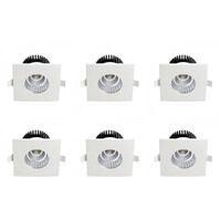 LED Spot 6 Pack - Inbouw LED Downlight 6W Waterdicht IP65
