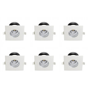 LED Spot 6 Pack - Inbouw LED Downlight 6W Waterdicht IP65 LED Spot 6 Pack - Inbouw LED Downlight 6W Waterdicht IP65