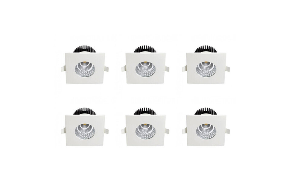 HLW LED LED Spot 6 Pack - Recessed LED Downlight 6W - Waterproof IP65 - Natural White HLW LED LED Spot 6 Pack - Recessed LED Downlight 6W - Waterproof IP65 - Natural White