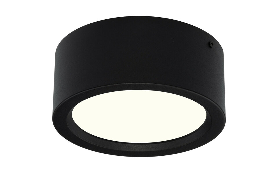 HLW LED LED Downlight 6 Pack 15W - Opbouw Rond Mat Zwart Aluminium Ø180mm