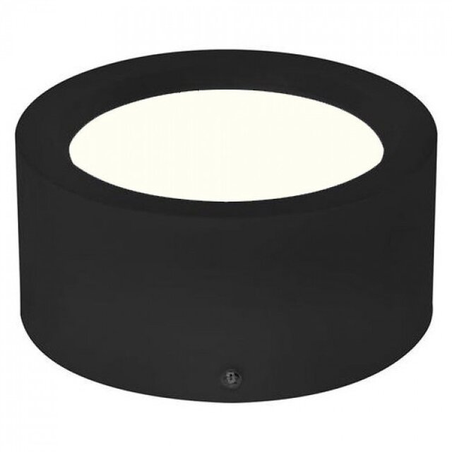 HLW LED LED Downlight 6 Pack 15W - Opbouw Rond Mat Zwart Aluminium Ø180mm