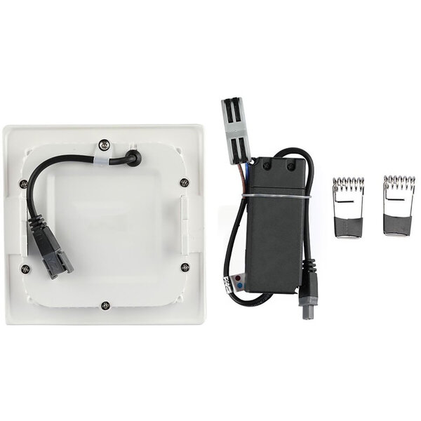 HLW LED LED Downlight Slim Viron Dunson 24W Inbouw Vierkant Warm Wit 2700K–3000K HLW LED LED Downlight Slim Viron Dunson 24W Inbouw Vierkant Warm Wit 2700K–3000K