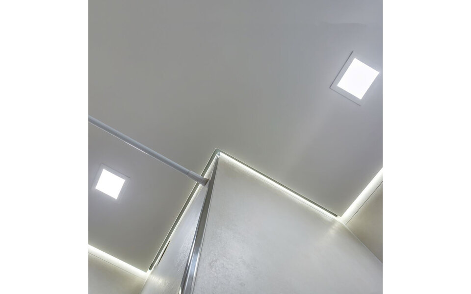 HLW LED LED Downlight Slim Viron Dunson 24W Recessed Square Warm White 2700K–3000K