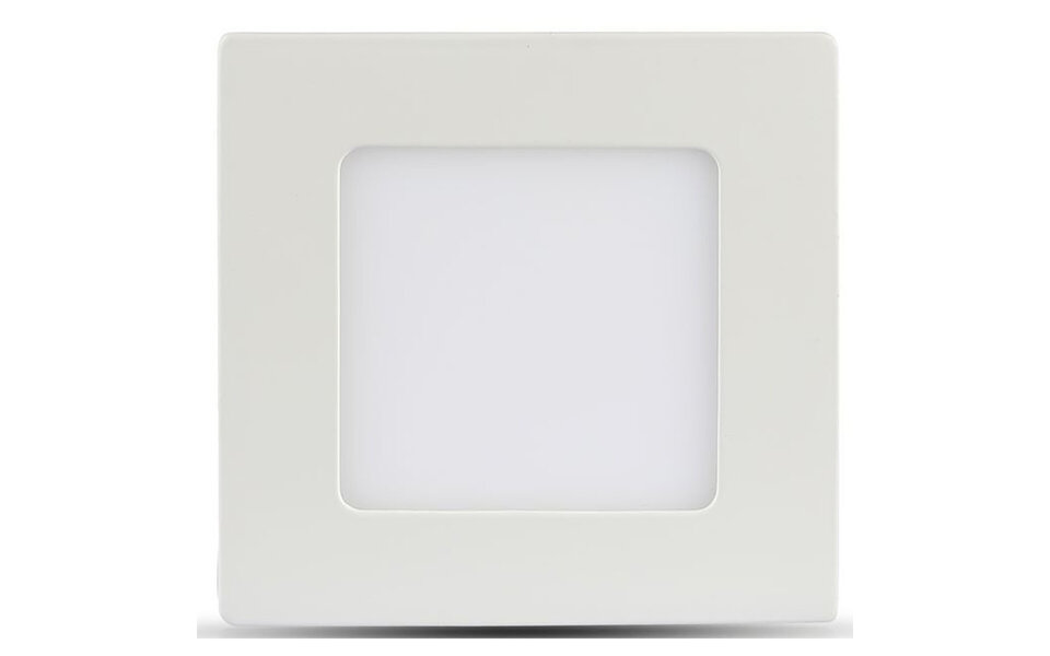 HLW LED Inbouw LED Downlight Slim 24W Vierkant - Helder Koud Wit 6000K, Mat Wit Aluminium