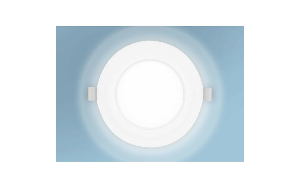 HLW LED LED Downlight Pro 9W - Recessed LED lamp neutral white 4000K, matte white Ø145mm
