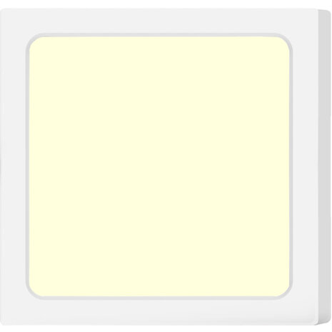 LED Downlight Pro Opbouw 18W - Warm Wit 2700K–3000K, Mat Wit, Vierkant LED Downlight Pro Opbouw 18W - Warm Wit 2700K–3000K, Mat Wit, Vierkant