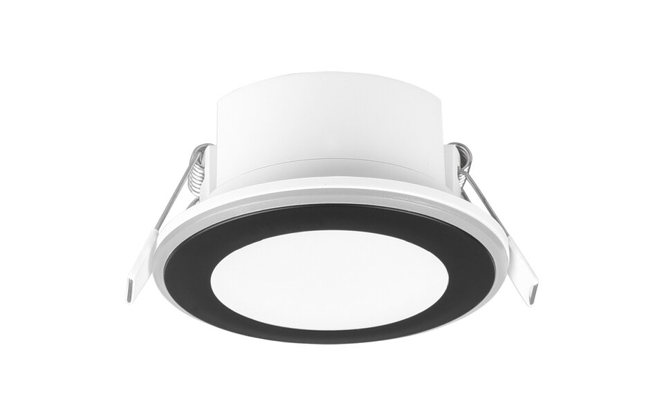 HLW LED LED Spot Recessed LED Downlight 5W - Warm White 2700K–3000K - Matte Black