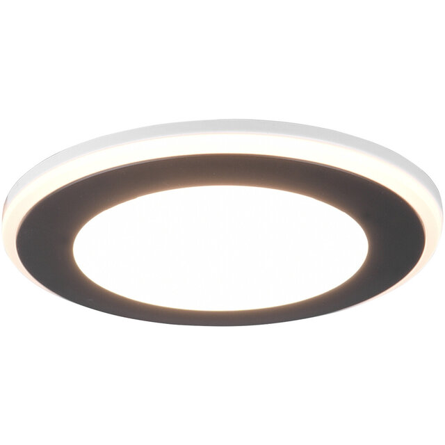 mat zwarte ronde LED inbouwspot 5W warm wit licht 3000K 450 lumen binnenverlichting mat zwarte ronde LED inbouwspot 5W warm wit licht 3000K 450 lumen binnenverlichting