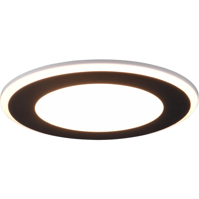 mat zwarte ronde LED inbouwspot 10W warm wit licht 3000K 1040 lumen binnenverlichting