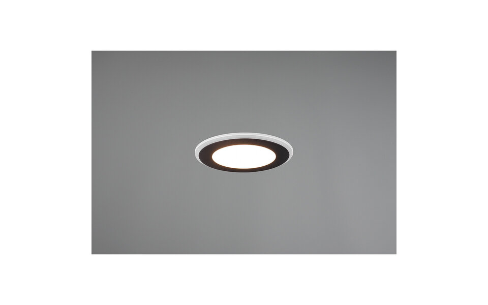 HLW LED Trion Auran Inbouw LED Downlight 10W - Warm Wit 2700K–3000K, Mat Zwart