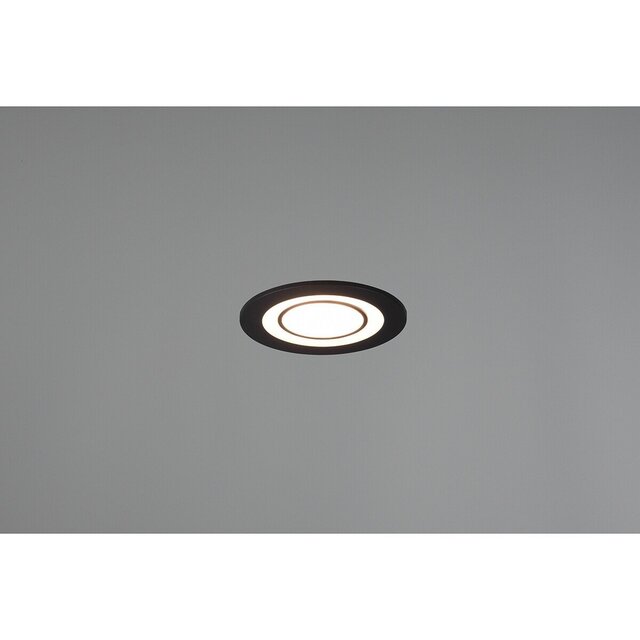 HLW LED LED Spot - Inbouw LED Downlight 5W Warm Wit 2700K–3000K Rond Mat Zwart