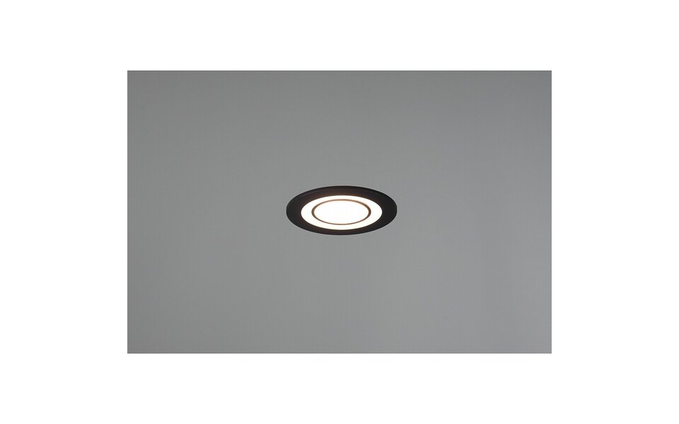 HLW LED LED Spot - Inbouw LED Downlight 5W Warm Wit 2700K–3000K Rond Mat Zwart