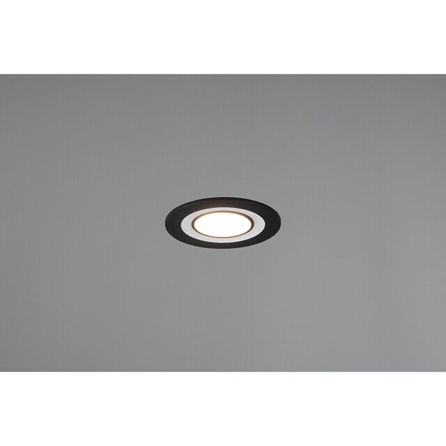 HLW LED LED Spot - Inbouw LED Downlight 5W Warm Wit 2700K–3000K Rond Mat Zwart