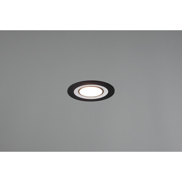 HLW LED LED Spot - Inbouw LED Downlight 5W Warm Wit 2700K–3000K Rond Mat Zwart HLW LED LED Spot - Inbouw LED Downlight 5W Warm Wit 2700K–3000K Rond Mat Zwart