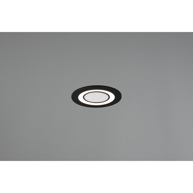 HLW LED LED Spot - Inbouw LED Downlight 5W Warm Wit 2700K–3000K Rond Mat Zwart