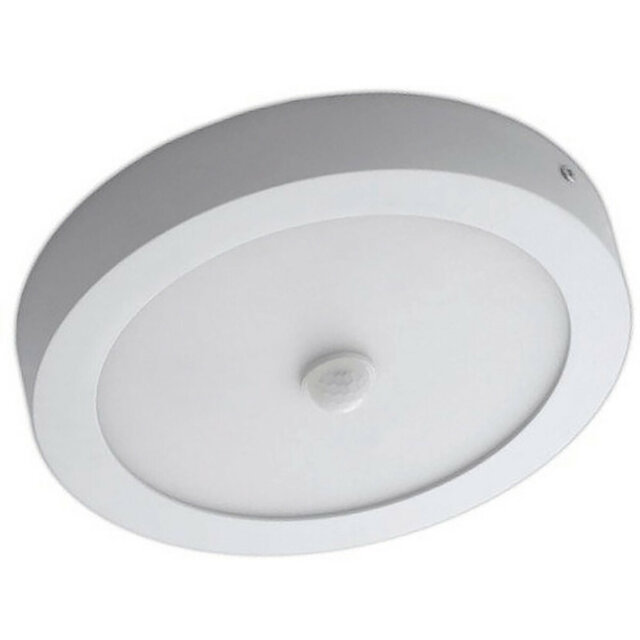 Ronde witte LED downlight 20W met PIR sensor en warm wit licht 3000K voor binnenverlichting Ronde witte LED downlight 20W met PIR sensor en warm wit licht 3000K voor binnenverlichting