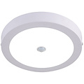 LED Downlight 20W Opbouw Met PIR Bewegingssensor - Helder Koud Wit 6000K