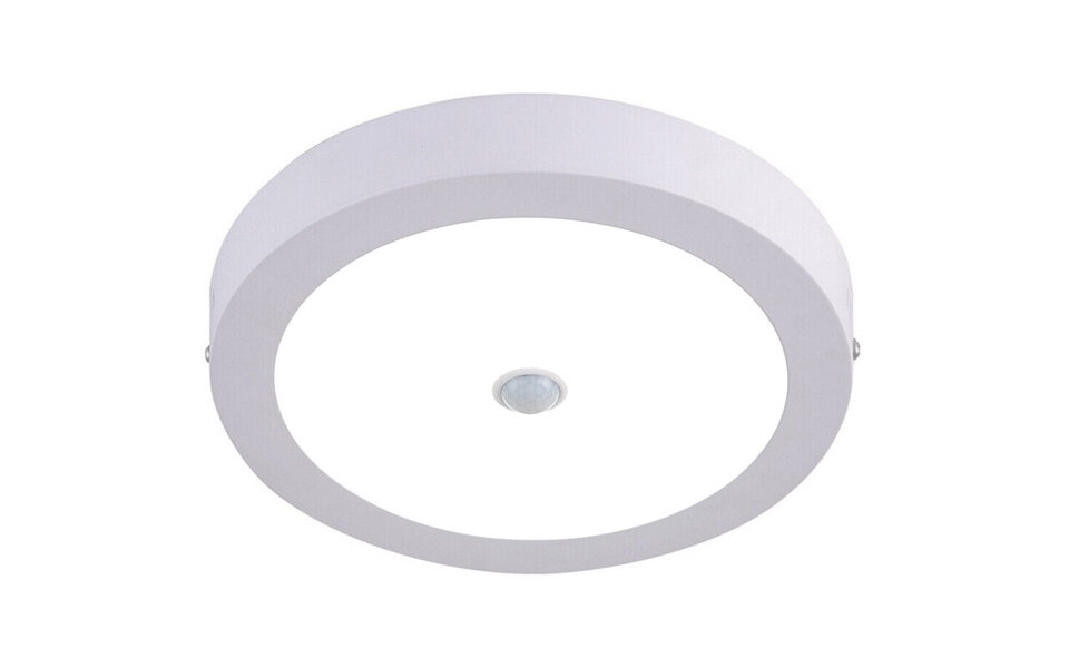 HLW LED LED Downlight 20W Surface Mounted With PIR Motion Sensor - Bright Cool White 6000K