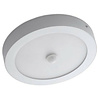 Ronde opbouw LED downlight 20W met PIR sensor in koel wit licht 5700K en 2500 lumen