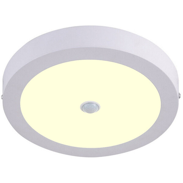 HLW LED LED Downlight 22W Opbouw Met PIR Sensor - Warm Wit 2700K, OSRAM LEDs, Rond HLW LED LED Downlight 22W Opbouw Met PIR Sensor - Warm Wit 2700K, OSRAM LEDs, Rond