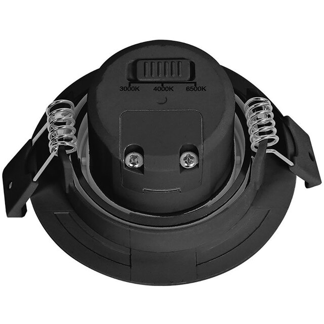 HLW LED Brinton Dimbare LED Spot 7W - Inbouw LED Downlight Warm Wit 2700-3000K Zwart HLW LED Brinton Dimbare LED Spot 7W - Inbouw LED Downlight Warm Wit 2700-3000K Zwart