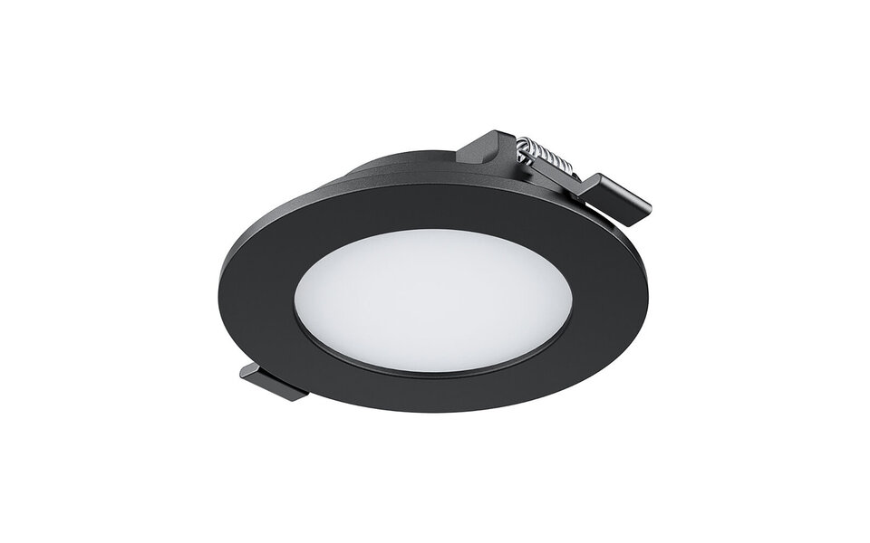 HLW LED Brinton Thin LED Downlight Recessed Spotlight 3W, Warm White 2700K–3000K, Round Ø85mm