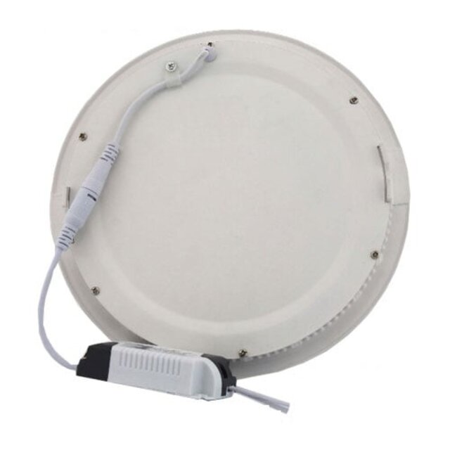 HLW LED Inbouw LED Downlight Slim 18W - Natuurlijk Wit 4200K - Mat Wit Aluminium Ø225mm