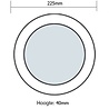 HLW LED LED Downlight Surface Mounted Round 18W - Bright Cool White 6000K - Matte White Ø225mm