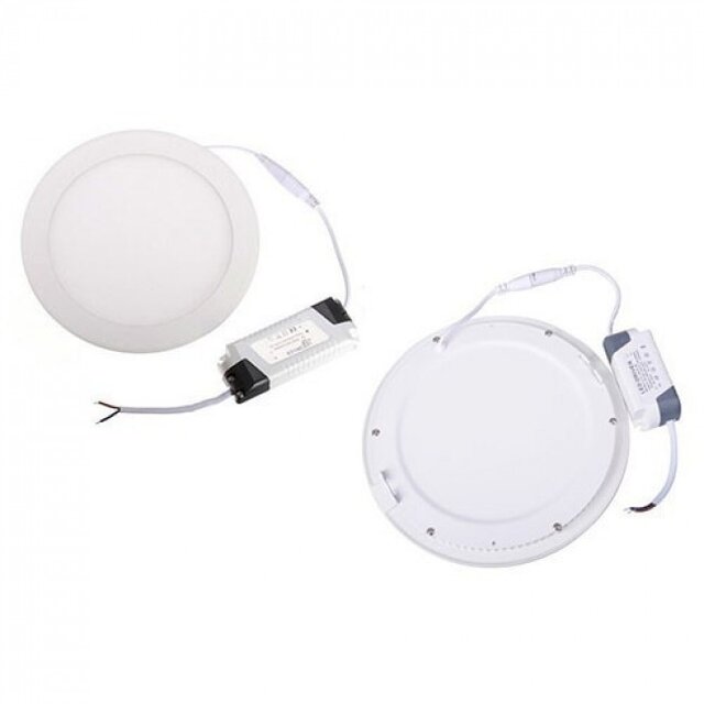 HLW LED Inbouw LED Downlight Slim 6W – Dimbaar, Warm Wit 2700K, Mat Wit Aluminium