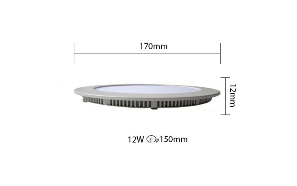 HLW LED Inbouw LED Downlight Slim 12W - Warm Wit 2700K - Ronde LED lamp Ø170mm HLW LED Inbouw LED Downlight Slim 12W - Warm Wit 2700K - Ronde LED lamp Ø170mm