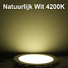 HLW LED LED Downlight Slim Recessed Round 12W - Natural White 4200K - Matt White Aluminum Ø170mm