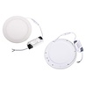 HLW LED LED Downlight Slim Recessed Round 12W - Natural White 4200K - Matt White Aluminum Ø170mm
